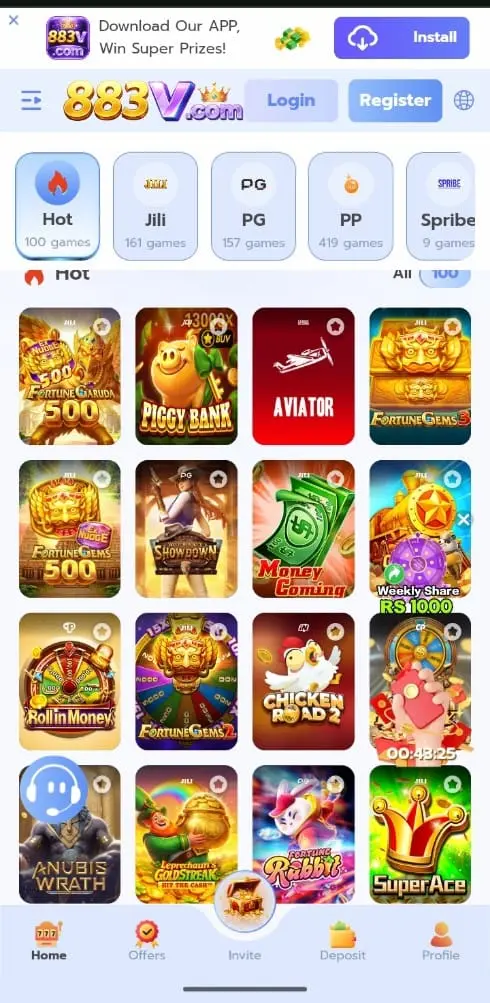 883V Game APK