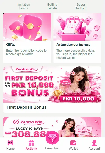 ZentroWin Game Earning APP
